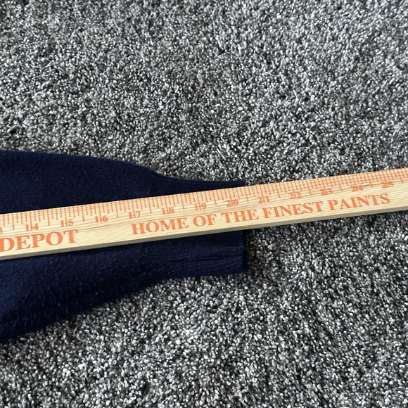 Towncraft Sweater Mens Medium Navy Blue V-Neck Pullover‎ Knit Acrylic Made USA - Picture 12 of 16